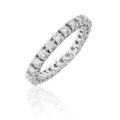 Eternelle morbida in oro bianco 18 ct con diamanti taglio brillante (ct 1,06)