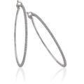 Orecchini ad anella con diamanti (ct 0.90)