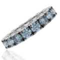 Eternelle in oro bianco 18 ct. con diamanti blue ( ct. 3.12 )