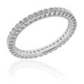 Anello eternelle in oro bianco con diamanti taglio brillante (ct 0,55)