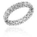 Anello eternelle in oro bianco con diamanti taglio brillante (ct 3,50)
