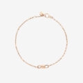Bracciale Soft nodo oro rosa  9K