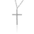 Girocollo con croce e diamanti (ct. 0,13)