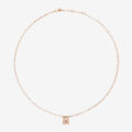 Collana lucchetto in argento dorato oro rosa