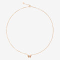 Collana Farfalla in oro rosa 9K con piastrina in oro rosa 9K