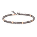 Braccialein titanio e oro rosa