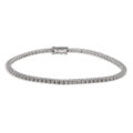 Bracciale tennis in oro bianco con diamanti (ct 1,00)
