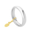 Fede "Comoda" in oro bianco - 4,00 mm