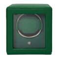 CUBO in pelle verde - Scatola del tempo per ricaricare orologi automatici - 13,34 cm  x 15,24 cm  x 14,61 cm