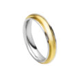 Fede in oro giallo e bianco - 4,00 mm