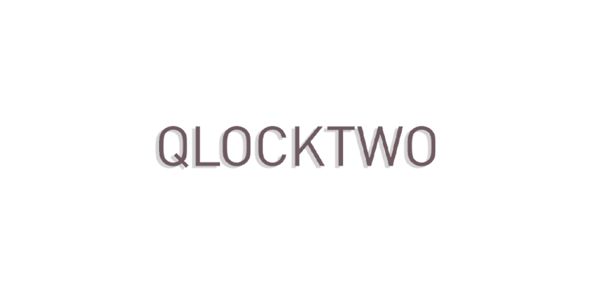  Qlocktwo
