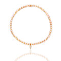 Bracciale elastico con perle e croce con diamanti (0,03 ct)
