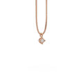 Girocollo punto luce "glamour" in oro rosa con diamante (ct 0,02)