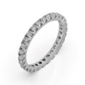 Fedina eternity in oro bianco con diamanti (ct 1,00)