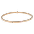Bracciale rigido in oro rosa con diamanti (ct 0,14)