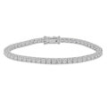 Bracciale tennis in oro bianco con diamanti (ct 3.02)