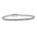 Bracciale tennis in oro bianco con diamanti (ct 4,21)