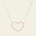 Girocollo in oro rosa con cuore