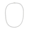 Girocollo tennis in oro bianco con diamanti a scalare (2,20 ct)