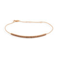 Bracciale in oro rosa con diamanti brown (ct 0,21)