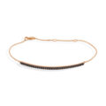 Bracciale in oro rosa con diamanti neri (ct 0.23)