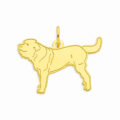 Ciondolo cagnone personalizzabile in oro giallo