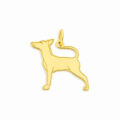 Ciondolo levriero personalizzabile in oro giallo