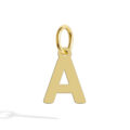 Ciondolo lettera in oro giallo - altezza 7 mm