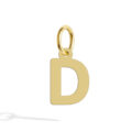 Ciondolo lettera in oro giallo - altezza 7 mm