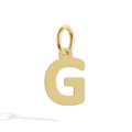 Ciondolo lettera in oro giallo - altezza 7 mm