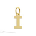 Ciondolo lettera in oro giallo - altezza 7 mm