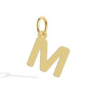 Ciondolo lettera in oro giallo - altezza 7 mm