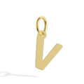 Ciondolo lettera in oro giallo - altezza 7 mm