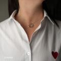Girocollo in argento con cuore pendente