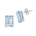 Orecchini in oro bianco con acquamarina (ct 4,28)
