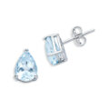 Orecchini in oro bianco con acquamarina (ct 3,32)