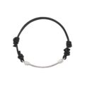 Bracciale in argento 925 e cordoncino nero