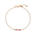 Bracciale Bollicine oro rosa 9k Zaffiri rosa, ametista, rubino