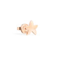 Mono-orecchino stud stellina in oro rosa 9K - modello piccolo - mezzo paio