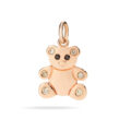 Ciondolo orsetto in oro rosa 9K con diamanti
