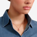 Charm Melagrana in oro rosa 9K e rubini