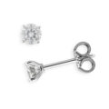 Orecchini punto luce con diamanti certificati (ct 0,70-G-VS1)