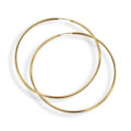 Orecchini ad anella "Gipsy" in oro giallo - 63 mm