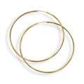 Orecchini ad anella "Gipsy" in oro giallo - 60 mm