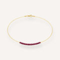 Bracciale "Nara" con rubini taglio briolette