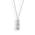 Girocollo Trilogy in oro bianco con diamanti (ct 0,85)