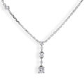 Girocollo in oro bianco con diamanti (0,54 ct)