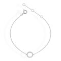 Bracciale in oro bianco e cerchietto con diamanti (ct 0,05)