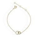 Bracciale in oro giallo con diamanti (ct 0,06)