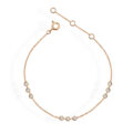 Bracciale in oro rosa e castoncini con diamanti (ct 0,30)